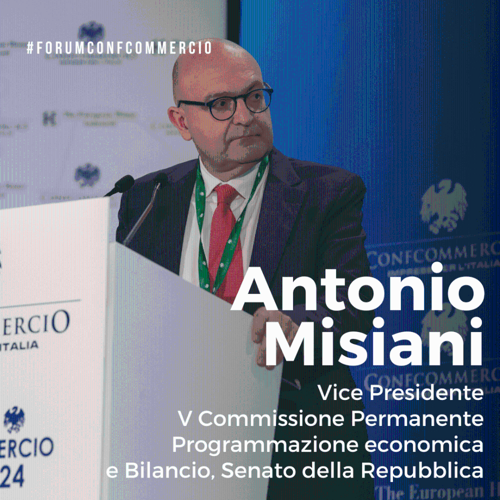 Antonio Misiani al forum confcommercio 2024