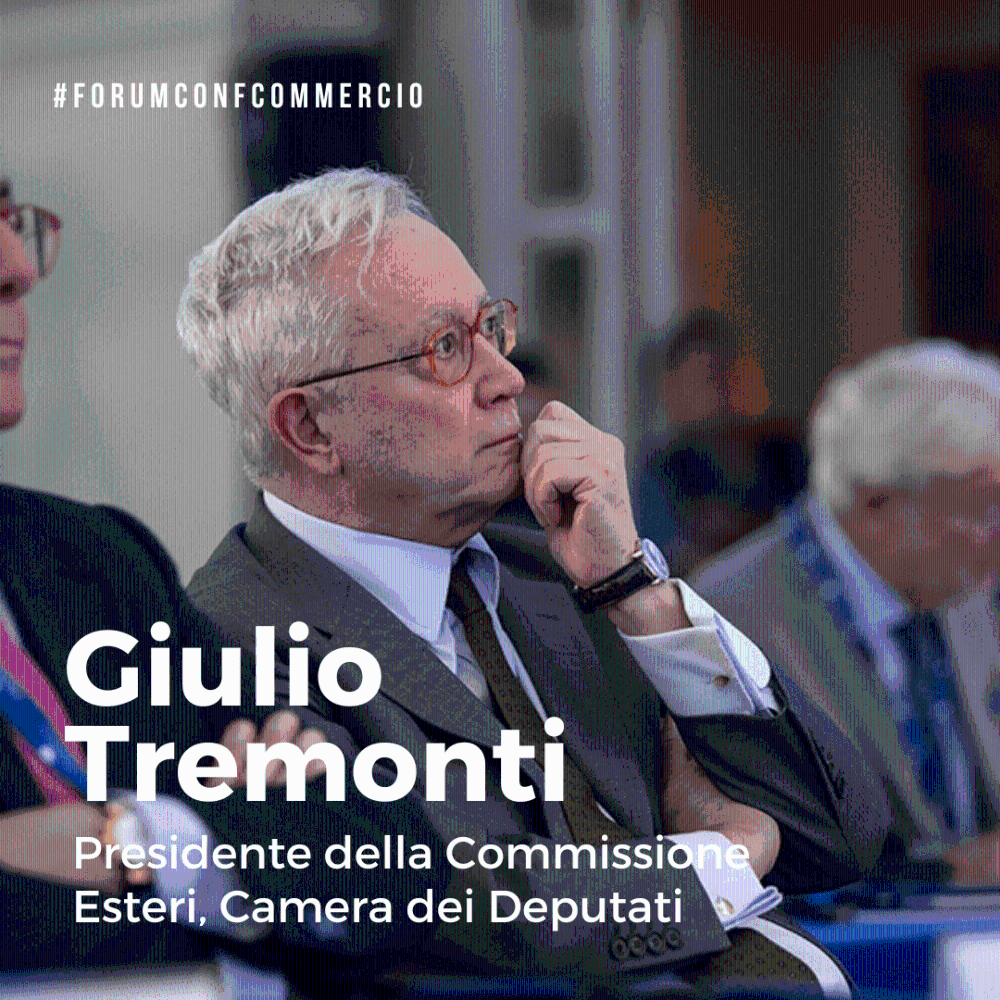 Giulio Tremonti al forum confcommercio 2024